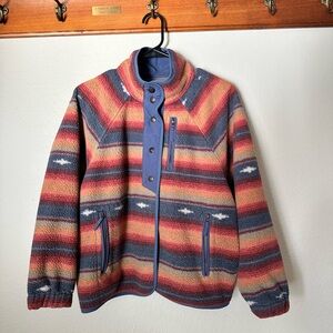 American Eagle Southwestern Fleece Jacket in Multicolor